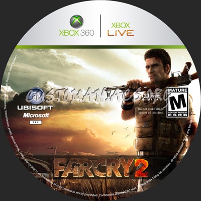 Far Cry 2 dvd label