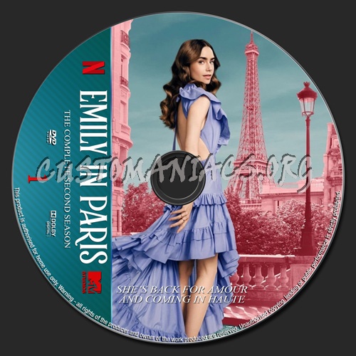 Emily In Paris Season 2 dvd label