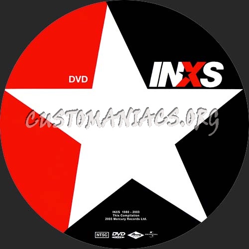 INXS - The Years 1979-1997 dvd label