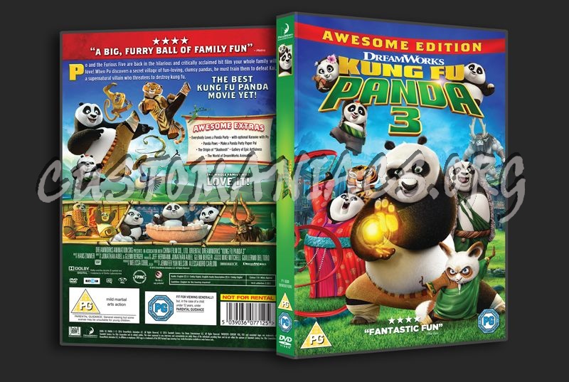 Kung Fu Panda 3 dvd cover