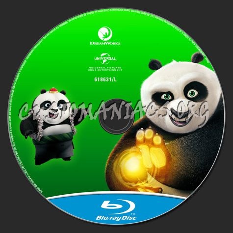 Kung Fu Panda 3 blu-ray label