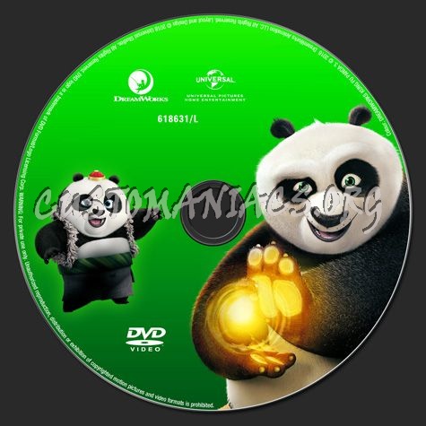 Kung Fu Panda 3 dvd label