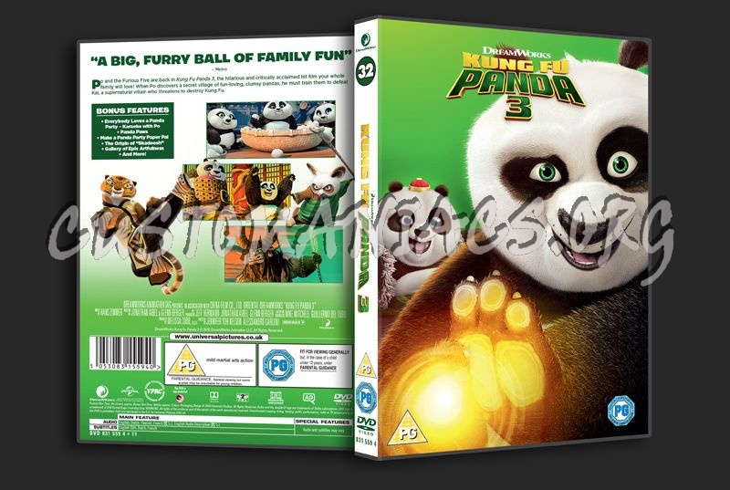 Kung Fu Panda 3 dvd cover