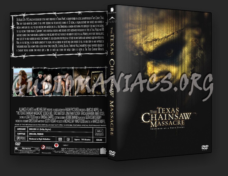 The Texas Chainsaw Massacre dvd cover