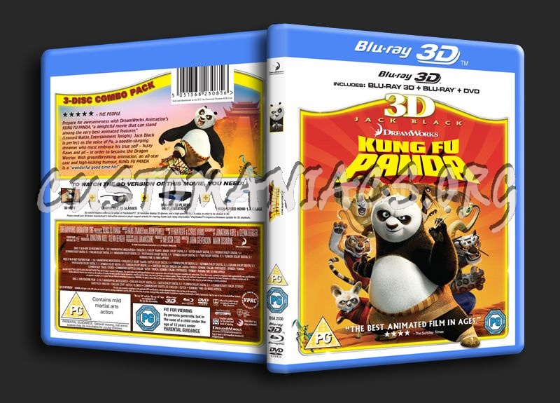 Kung Fu Panda 3D blu-ray cover