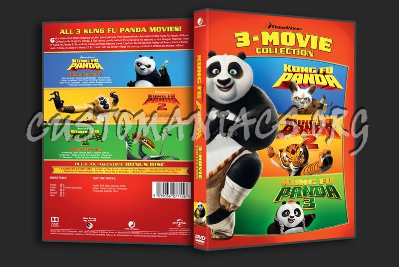Kung Fu Panda 3-Movie Collection dvd cover
