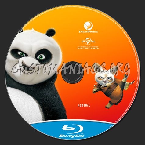 Kung Fu Panda blu-ray label