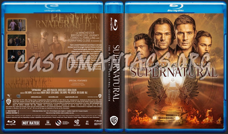 Supernatural Season 15 dvd cover