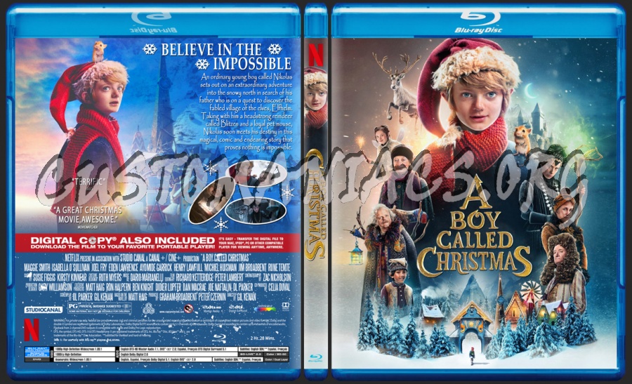 A Boy Called Christmas blu-ray cover