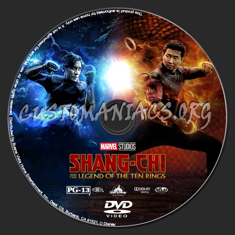 Shang-Chi and the Legend of the Ten Rings dvd label