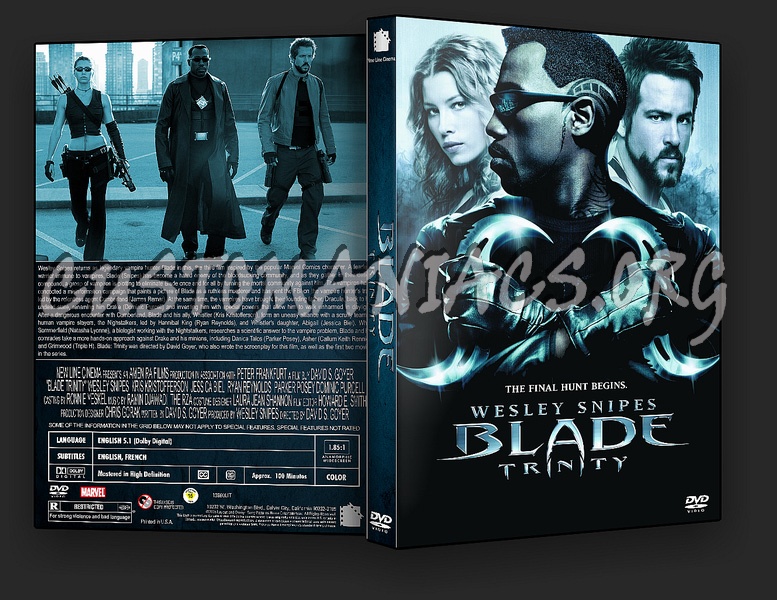 Blade Trinity dvd cover