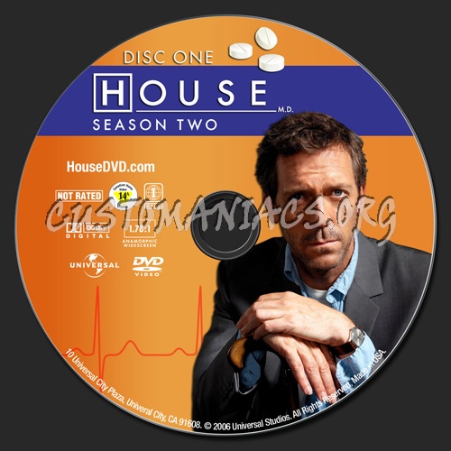 House MD Season 2 dvd label