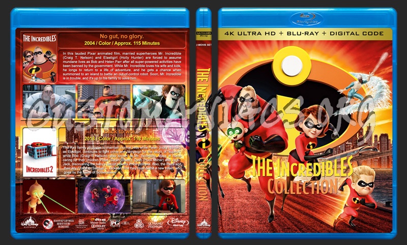 The Incredibles Collection (4K) blu-ray cover