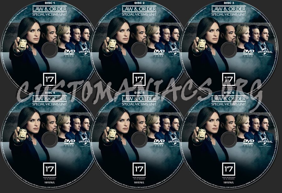 Law & Order Special Victims Unit Season 17 dvd label