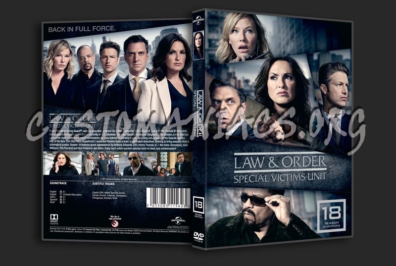 Law & Order Special Victims Unit Season 18 dvd cover