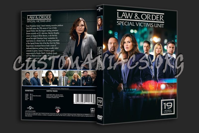 Law & Order Special Victims Unit Season 19 dvd cover