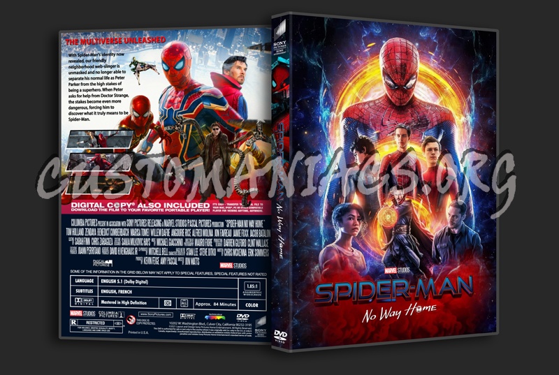 Spider-Man No Way home dvd cover