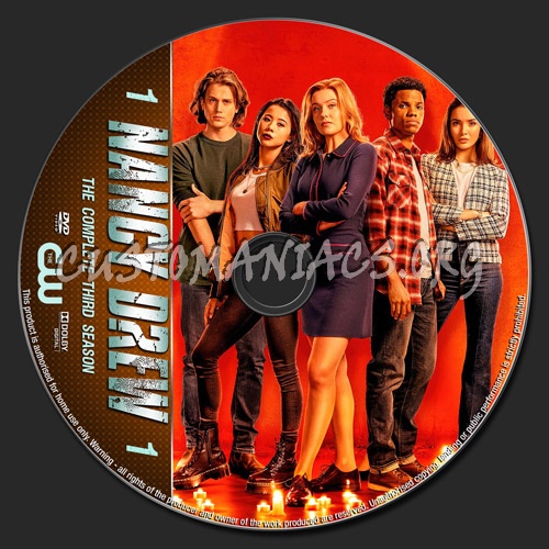 Nancy Drew Season 3 dvd label