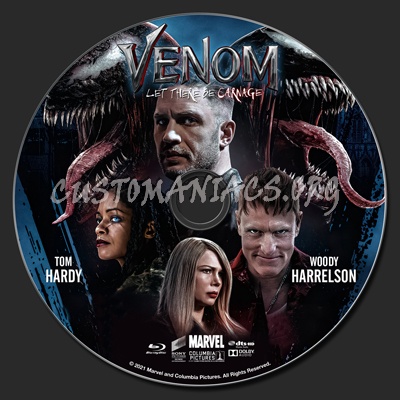 Venom: Let There Be Carnage blu-ray label