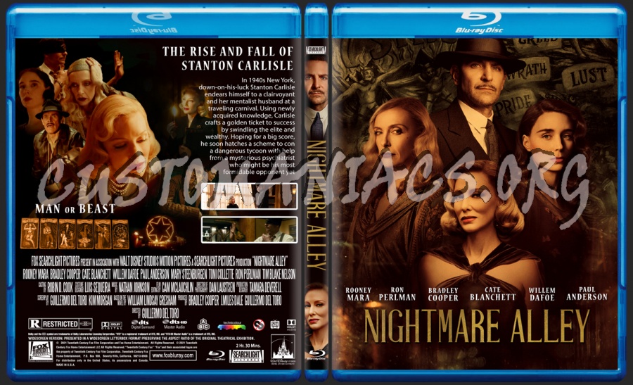 Nightmare Alley blu-ray cover