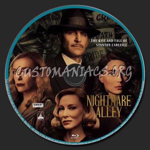 Nightmare Alley blu-ray label