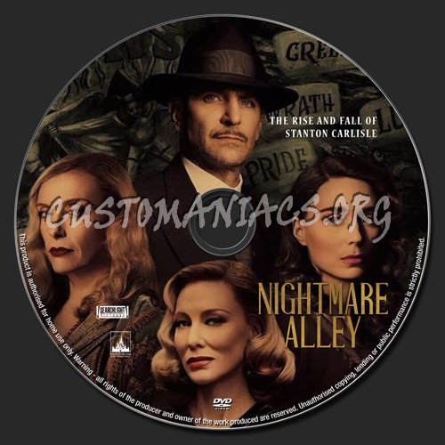 Nightmare Alley dvd label