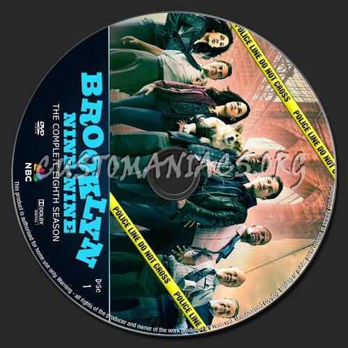Brooklyn Nine-Nine Season 8 dvd label