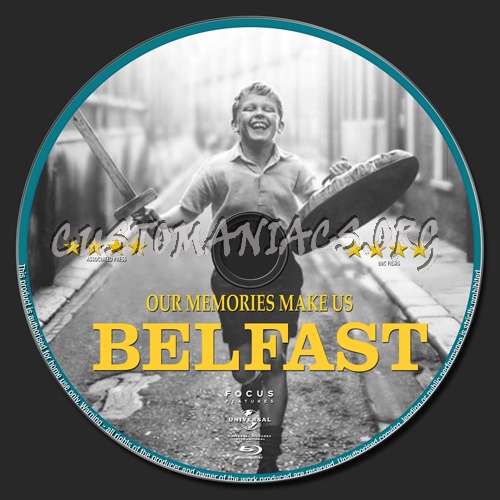 Belfast blu-ray label