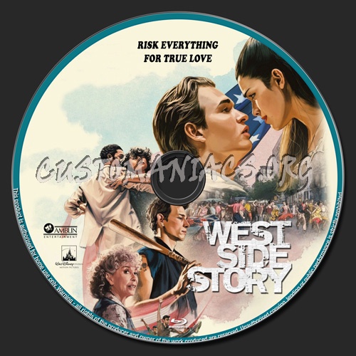 West Side Story (2021) blu-ray label