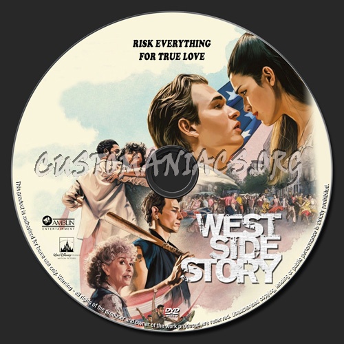 West Side Story (2021) dvd label
