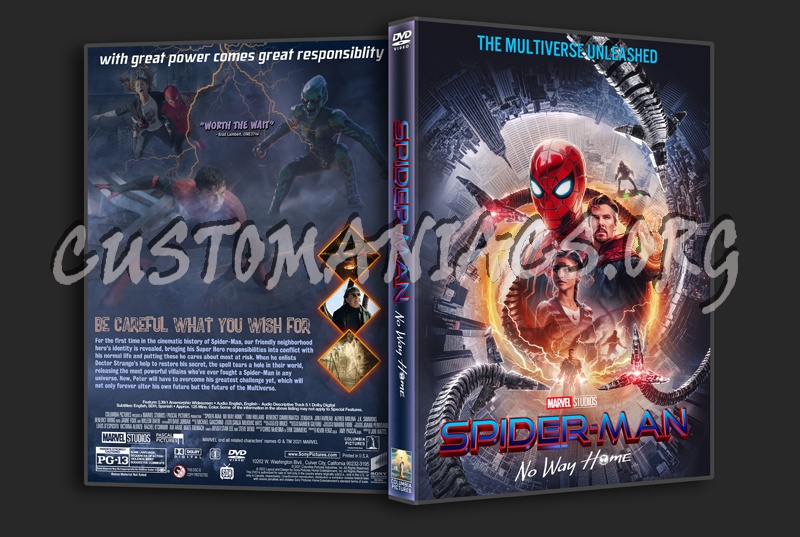 Spider-man: No Way Home dvd cover