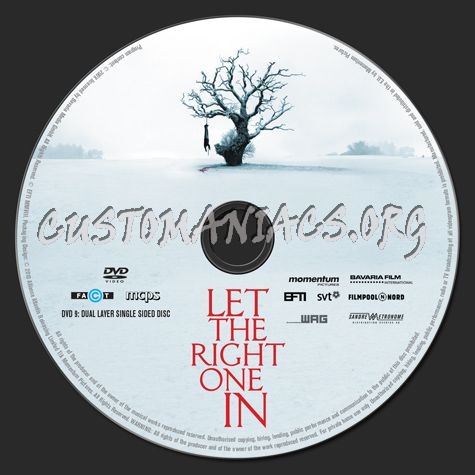 Let the Right One In dvd label