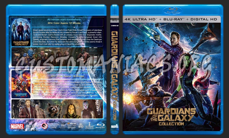Guardians of the Galaxy Collection (4K) blu-ray cover