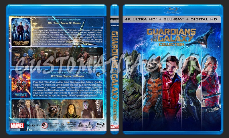 Guardians of the Galaxy Collection (4K) blu-ray cover