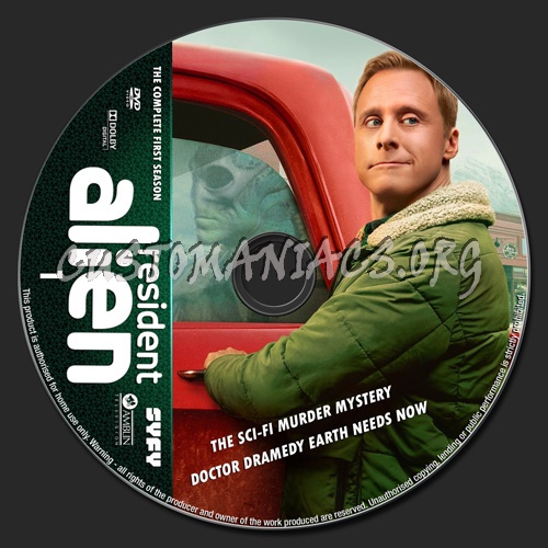 Resident Alien Season 1 dvd label