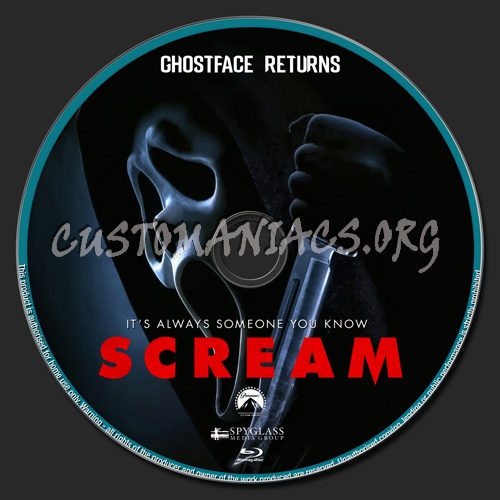 Scream blu-ray label