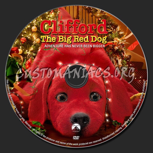 Clifford The Big Red Dog dvd label