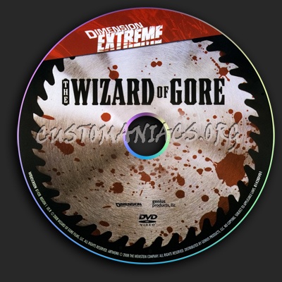 The Wizard of Gore dvd label