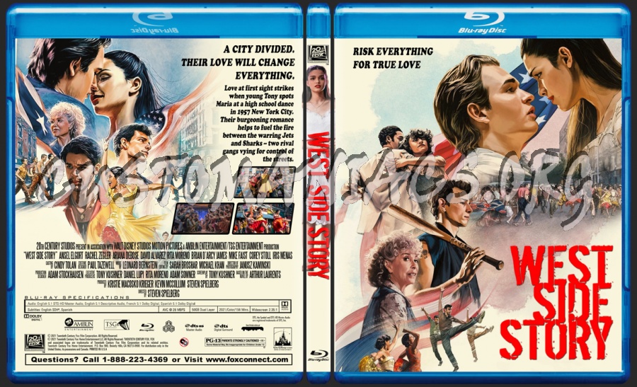 West Side Story (2021) blu-ray cover