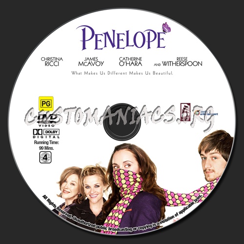 Penelope dvd label