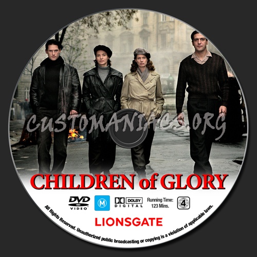 Children Of Glory dvd label