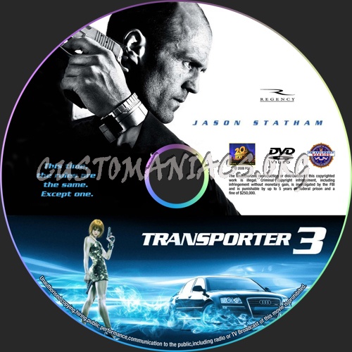 Transporter 3 dvd label