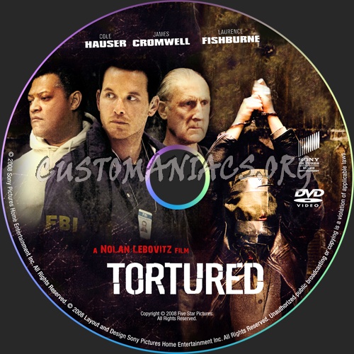 Tortured dvd label