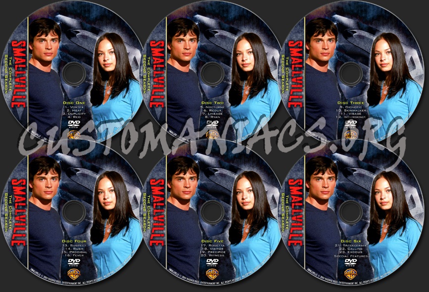 Smallville Season Two dvd label