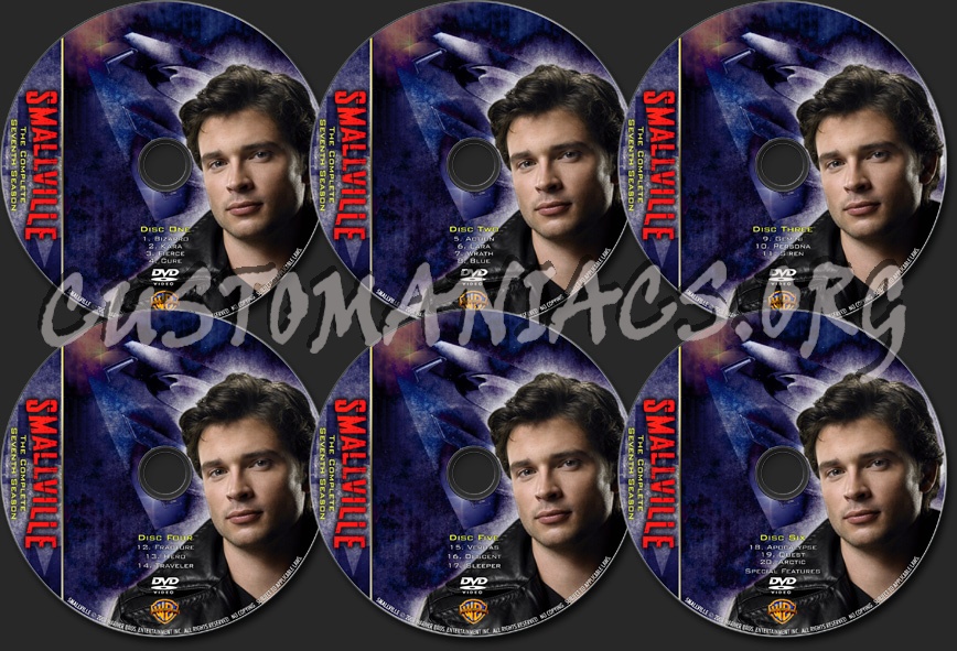 Smallville Season Seven dvd label