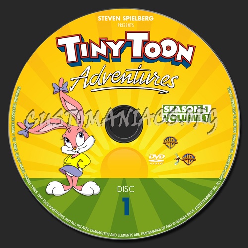 Tiny Toon Adventures - Season 1 dvd label