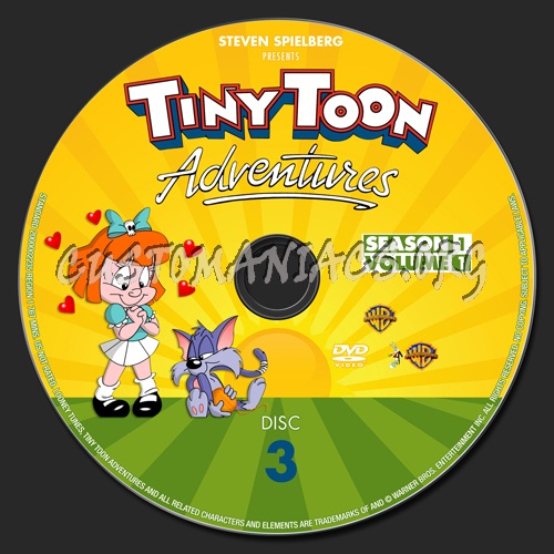 Tiny Toon Adventures - Season 1 dvd label