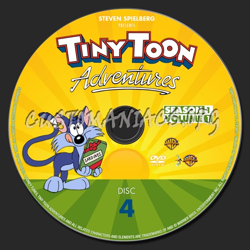 Tiny Toon Adventures - Season 1 dvd label