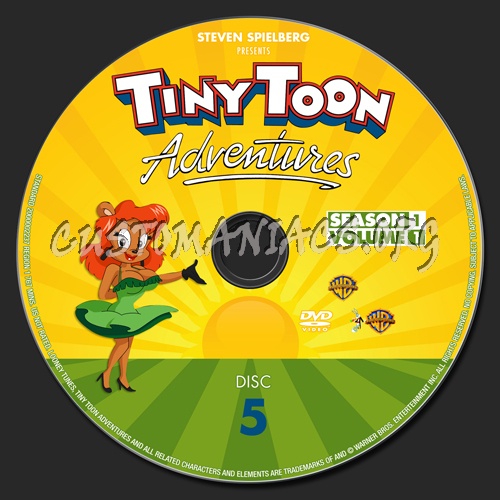 Tiny Toon Adventures - Season 1 dvd label