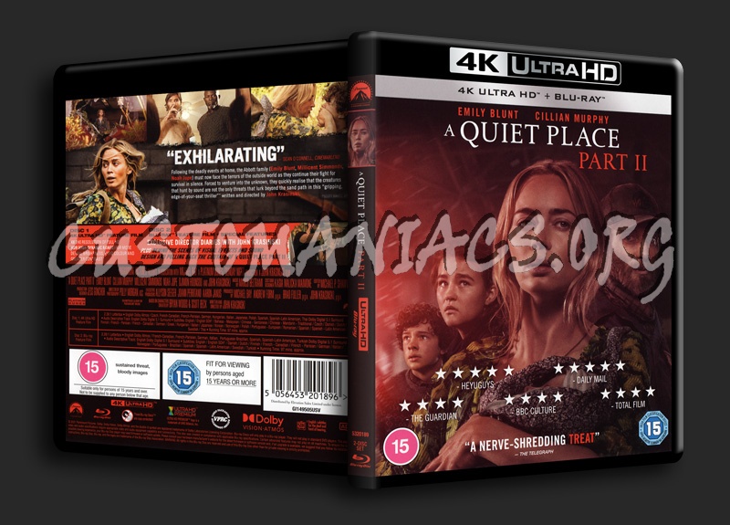 A Quiet Place Part II 4K blu-ray cover